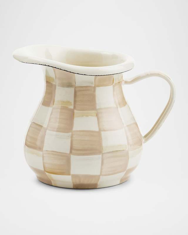 Mocha Check Creamer